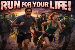 The Run For Your Life 1 Mile Dash 5k/10k/15k Series - The Final Stand logo