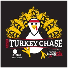 DAVE'S TURKEY CHASE 5K, presented by First Solar logo