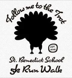 St. Benedict School Eleventh Annual Turkey Trot 5K Run logo
