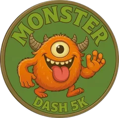 The Monster Dash 5k logo