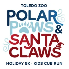 Polar Paws & Santa Claws 5k by Toledo Zoo logo