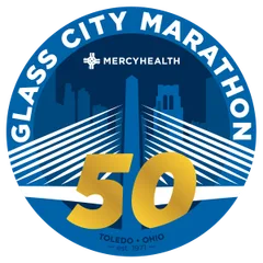 MERCY HEALTH GLASS CITY MARATHON logo