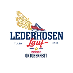 Lederhosen Lauf at Zeeco Oktoberfest Tulsa logo