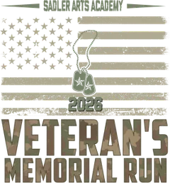 Sadler Arts Academy Veterans Memorial 5k logo
