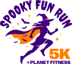 Spooky Fun Run x Planet Fitness logo