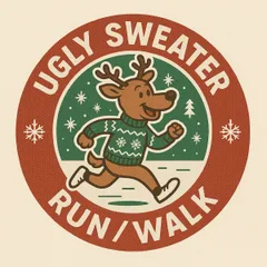 Ugly Sweater Run or Walk 5k logo