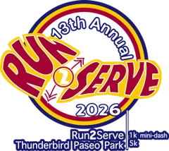Run2serve 5K/1K Run/Walk logo