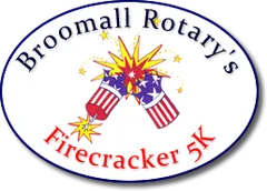 Broomall Rotary's - Halloween Firecracker 5K Run logo