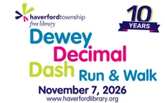 Dewey Decimal Dash ~ 5K & Fun Run/Walk logo