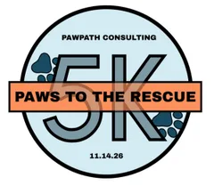 Paws to the Rescue 5K logo
