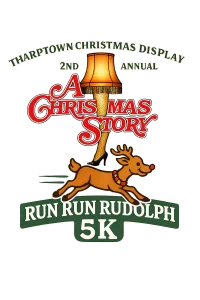 Tharptown Christmas Display 2nd Annual Run Run Rudolph 5k logo
