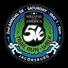 2nd Annual 5K Trail Run/Walk at Jacobsburg State Park -Benefits Wreaths Across America logo