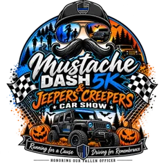 Mustache Dash 5k - Jeepers Creepers Jeep Show logo