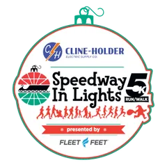 Cline-Holder Electric Speedway in Lights 5K presented by Fleet Feet Sports logo