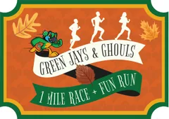 Green Jays & Ghouls 1 Mile Race and 1 Mile Fun Run/Costume Run logo