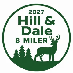 48th Annual Hill & Dale 8 Miler logo