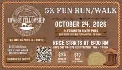 Cowboy Fellowship 5K Fun Run logo