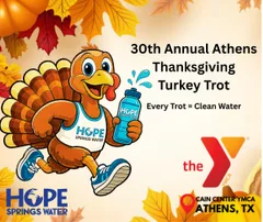 30th Annual Athens Thanksgiving Turkey Trot benefiting Hope Springs Water logo