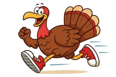Poultry in Motion; Waco Thanksgiving Day Turkey Trot 5K and 1K Run/Walk logo