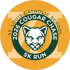 St. Louis Catholic School 11th Anniversary Cougar Chase 5K Run/Walk logo