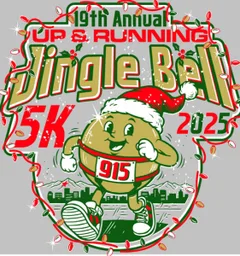 UP AND RUNNING Jingle Bell 5K Run/walk logo