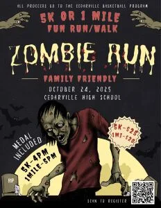 Zombie Fun Run 5k or 1mile logo