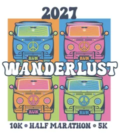 Wanderlust Half Marathon, 10k, 5k logo