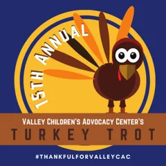 Valley Children's Advocacy Center's 15th Annual The Club of Staunton Turkey Trot Run/Walk logo