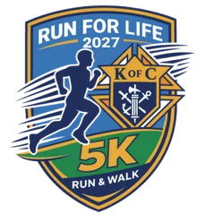 Knights of Columbus Run for Life 5K logo