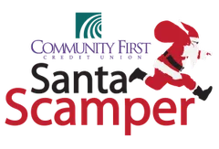 Community First Credit Union Santa Scamper logo