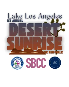1st Annual Lake Los Angeles Desert Sunrise 5k logo