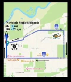 THE GOBBLE HOBBLE STAMPEDE | 5K & 10K | Walk/Run logo