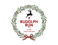 YMCA Rudolph Run 2026 - 1 mile run fun, 5k, 8k logo