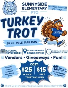 Sunnyside Elementary Turkey Trot logo
