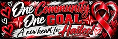 One community. One goal. A new heart for Hailee. logo