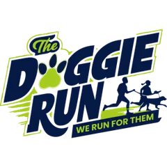 DoggieRun 4K/5K: Run to Promote Adoption! with pet or human division. logo
