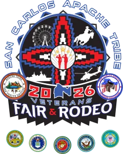 San Carlos Apache Tribe Veterans Fair and Rodeo 8K & 1 Mile logo