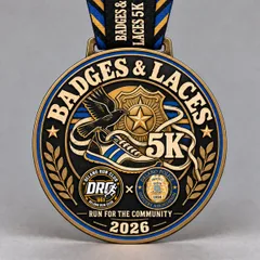 Badges and Laces 5k logo