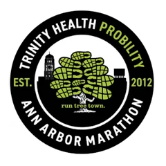 Trinity Health Probility Ann Arbor Marathon logo