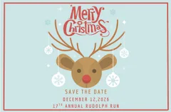 17th Annual Rudolph Run 10k Run, 5k Walk/Run logo