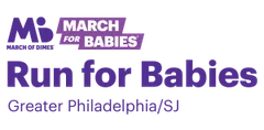 March of Dimes Run for Babies logo