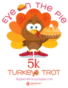 Eye on the Pie 5k Turkey Trot logo