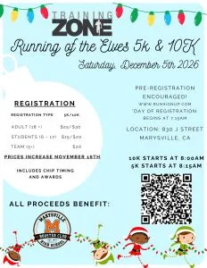 Running of the Elves 5k logo