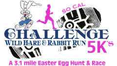 The Rabbit Run 5k & OC Challenge Wild Hare 5k & Half Marathon IRVINE logo