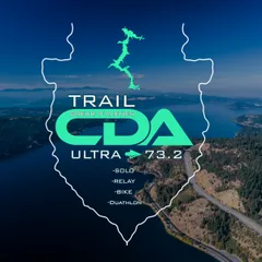 CDA Ultra 73.2 (Trail of the Coeur D’Alenes) logo