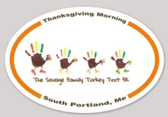 The 11th Annual Savage Family Turkey Trot 5k (Run/Walk) logo