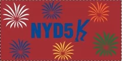 Charlottesville Track Club 2027 New Year's Day 5K - Friday, Jan 1st 10 a.m start logo