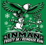 Inman Frosty 5K & Reindeer Run logo