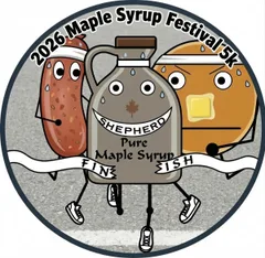2026 Shepherd Maple Syrup Festival 5k run and non competitive walk logo