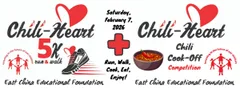 Chili-Heart 5K Run/2 Mile Walk & Chili Cook-Off logo